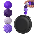BUSOHA Silicone Fidget Balls 4 Pack - Stress Relief Sensory Toys