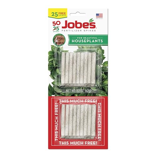 Jobe's 5001T Houseplant Indoor Fertilizer Food Spikes, 50 Pack