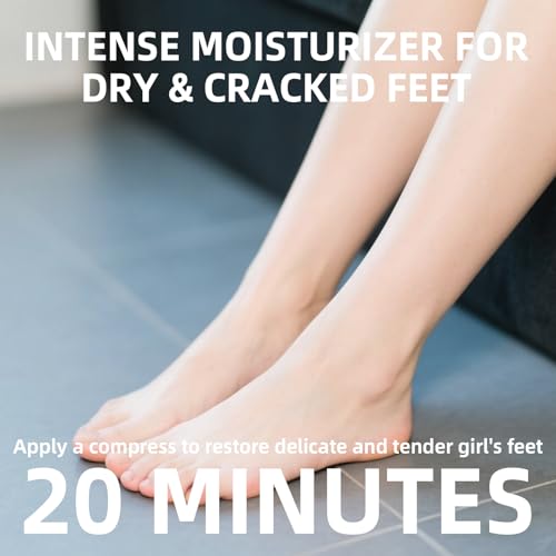 Milk Foot Masks Set for Deep Hydration - 6 Pack Moisturizing Socks