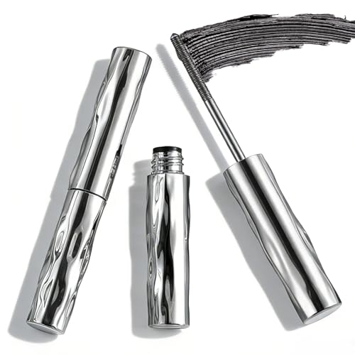 2PCS Waterproof & Smudge-Proof Tubing Mascara for Volumizing and 3D Curling Lashes, No Clumping No Flaking Formula, Long-Lasting Wear (Black)