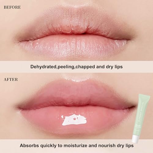 4 PCS Lip Glossy Butter Nourishing Balm,Lightweight,Non-Sticky,Long-lasting Lip Care Set