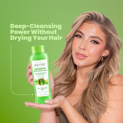 Aloe Vera Biotin Shampoo for Greasy Hair | Deep-Cleansing