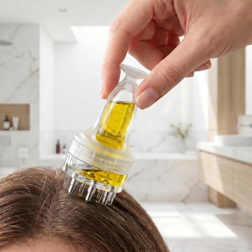 Scalp Oil Applicator Bottle with Comb Tip for Hair Oils