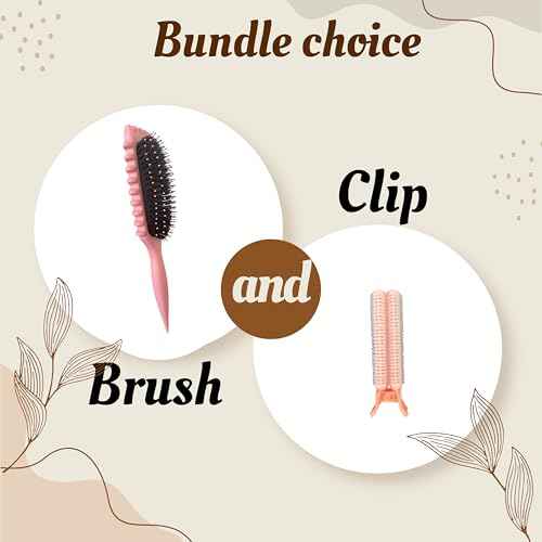 Bewelio- Curl Defining Brush for Wet Curly Hair, Curly Hair Brush (Pink)