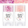 Body Glitter Stick - Pink & Purple Chunky Sparkle, 2 Pack