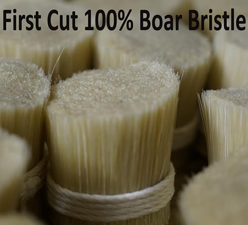 First Cut Boar Bristle Nail Brush with White Bristles - Made in Germany for Gentle Dirt Removal & Skin Exfoliation