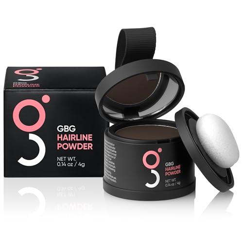 Get Back Gorgeous Hairline Powder for Hair Loss Concealment, Root Touch Up, 24-Hour Root Covering Ash Brown