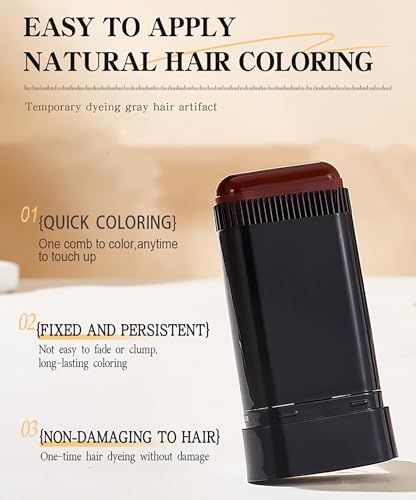Hair Color Comb Stick - 3 Pack Gray Hair Coverage, Waterproof