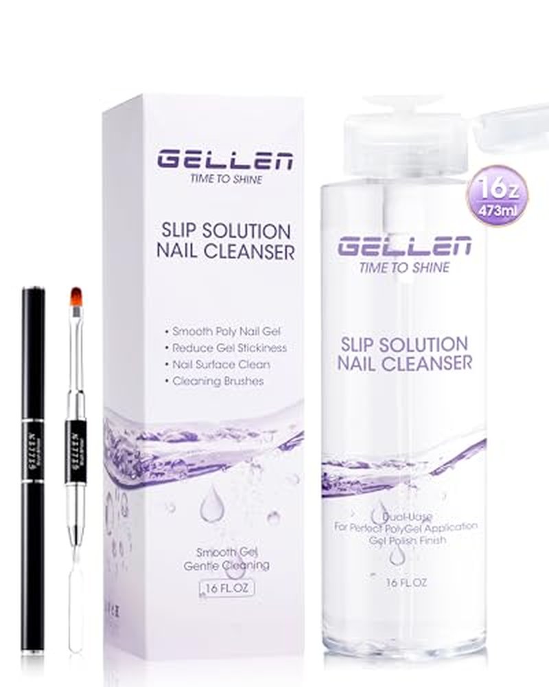 Gellen 473ml Polygel Slip Solution with Brush & Pump
