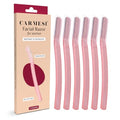 Carmesi Facial Razor for Women | Painless & Precision Face Hair Removal | for Peach Fuzz, Eyebrow, Chin & Upper Lip | Gentle Exfoliation & Smoother Skin | 3 Count (Pack of 2)