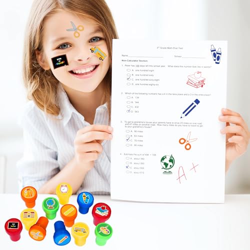 36-Piece Back to School Party Favors - Stamps & Tattoos