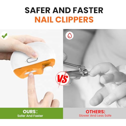 Electric Nail Clipper 2-in-1 Trim & Collect for All Ages
