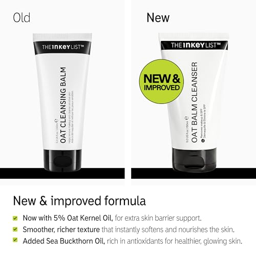 The INKEY List Oat Cleansing Balm - Gentle Makeup Remover & Hydrating Cleanser
