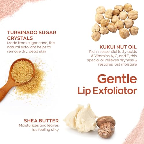 Hanalei Vegan Sugar Lip Scrub - Hawaiian Cane Sugar & Kukui Oil
