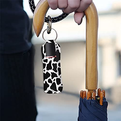 Suobstales Chapstick Holder Keychain Clip-on Sleeve Chap Stick Pouch Lip Balm Holsteror Lipstick Tracker Safeguard