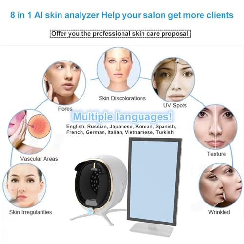 Cobbawe Professional Skin Analyzer Machine - Hydration & Acne Detection