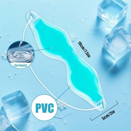 Cooling Eye Mask Gel Ice Pack - Reusable Eye Pads for Puffiness Relief