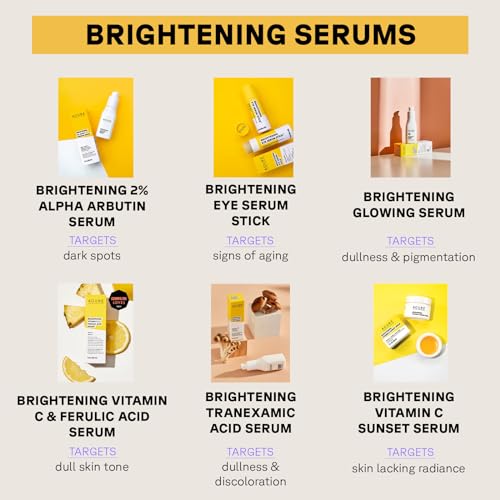 Acure Brightening Glowing Serum - Revitalize & Hydrate Face & Neck - Argan Oil, Pumpkin & Cranberry - Antioxidant Protection for All Skin Types- All Natural Hydrating Formula - 100% Vegan, 1 Fl Oz