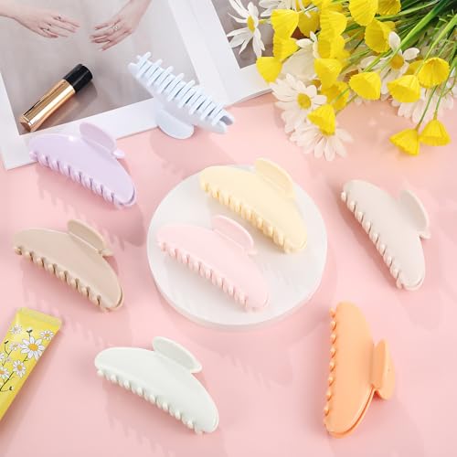 Yuxung 16 Pcs Light Color Hair Claw Clips Set 4.33 Inch Bulk for Women