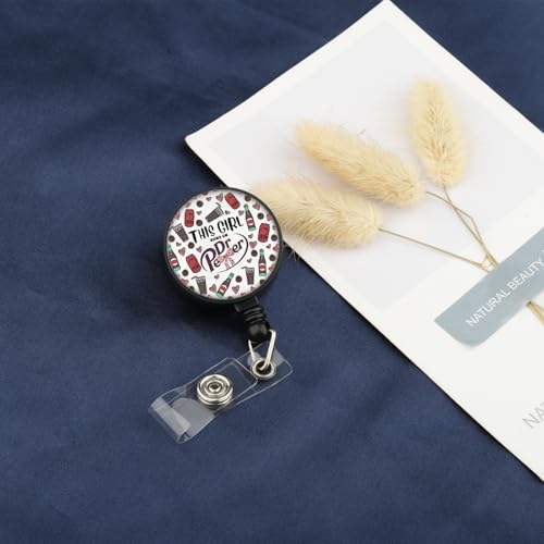 Soda Lover Retractable Badge Reel with Alligator Clip
