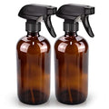 Bontip Amber Glass Spray Bottle Set, 16 oz (2-Pack)