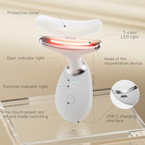 Neck and Face Massager for Home Use, Face Roller for Double - Chin, Face Sculpting Skin Care Tool,Improve, Firm,Tightening and Smooth