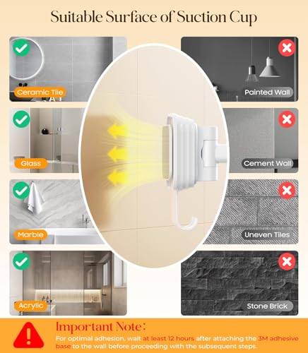 Gospire Wall Mounted Makeup Mirror with 10X Magnification & LED Light