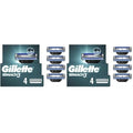 Gillette Mach3 Razor Refills for Men, 4 Razor Blade Refills (Pack of 2)