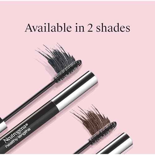 Neutrogena Healthy Lengths Mascara - with Vitamin E & Olive Oil, Lengthening Formula Extends the Look of Your Lashes up to 100% without Clumping, Flaking or Smudging, Carbon Black 0.21 oz