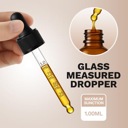 2 Pack 1 oz Amber Glass Dropper Bottles with Funnel & Labels