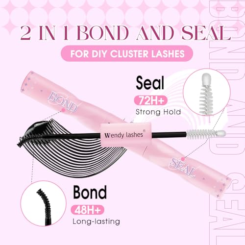 Wendy Lash Clusters Kit - 980 Pcs, 10-18mm Mixed, D Curl