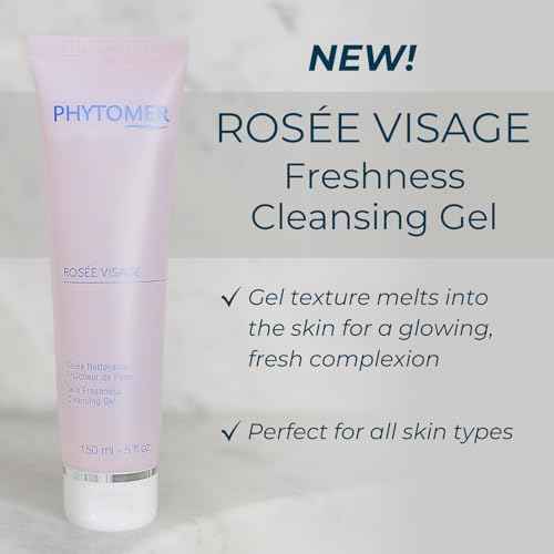 PHYTOMER Ros?e Visage Face Cleansing Gel | Daily Facial Cleanser & Makeup Remover | With Rose Water | 95% Natural Ingredients | Sustainable & Eco-Friendly Skin Care | 250ml