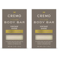 Cremo Exfoliating Body Bar for Men, Vintage Suede Scent, Multi-Layered Fragrance That Buffs, Cleanses and Hydrates Skin, 5oz (Pack of 2)