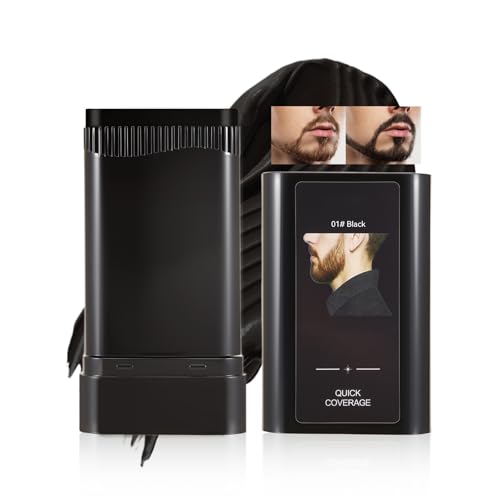 Beard Touch-Up Stick for Men - Instant Gray Hair Concealer with Comb