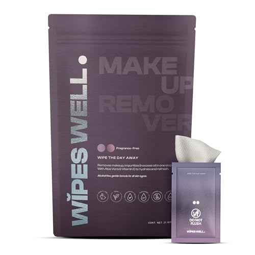 Makeup Remover Wipes with Aloe Vera & Avocado Oil | 21 Count | Facial wash | Individually Wrapped Face Wipes, Travel Size, Purse Essentials, Removes Waterproof, Make Up Remover, Unscented