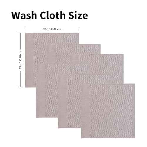 Everplush Industrial Style Face Towel 6-Piece Set - Cotton Combined with Microfiber, Strong Water Absorption, Extra Soft, Gentle on Skin, Durable, Ideal for Face & Hand