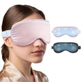 Cooling Gel Eye Mask for Sleep & Migraine Relief, Reusable Silk & Cold Compress for Eyes, Puffiness & Dark Circles, 2 Pack