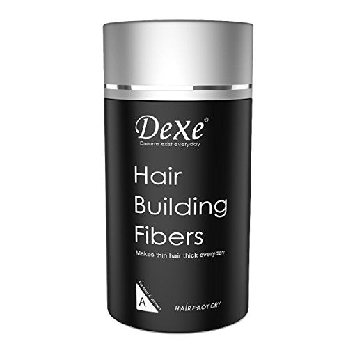 Hair Building Fibers (Black) - Hair Thickener for Fine Hair for Women & Men