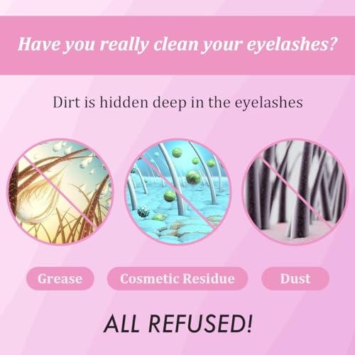 Lash Shampoo Kit 60ml Gentle Cleanser for Extensions & Natural Lashes