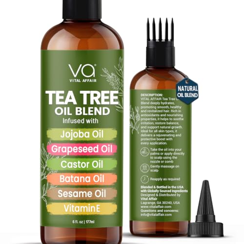 Tea Tree Oil for Hair & Scalp - Dandruff Treatment 6 fl oz