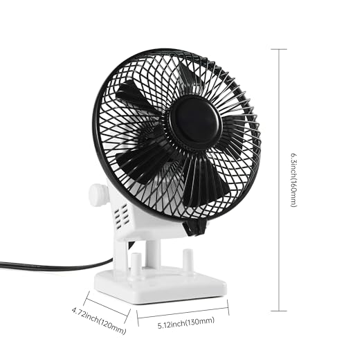 NOVAL Professional Nail Polish Dryer Fan, Adjustable Multi-Angle Design with Strong Wind Speed for Instant Drying, Salon Manicure Equipment, White and Black