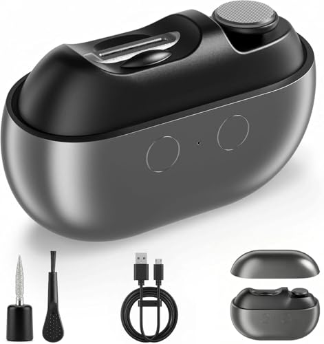 Electric Nail Clipper with Dual-Edge Cutting & Dust Collector