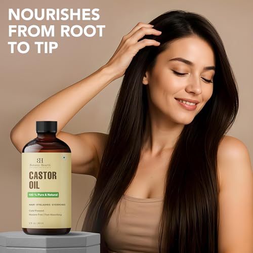Botanic Hearth Castor Oil 2 Fl oz – Pure Hair & Skin Treatment Oil