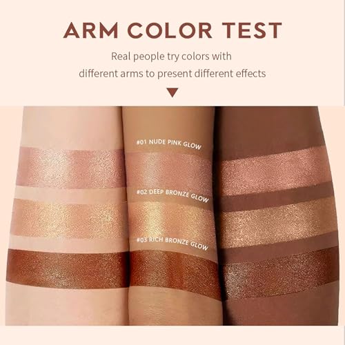 Body Highlighter Glotion Glow Luminizer - Waterproof Nude Pink
