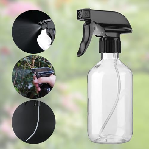 Arkeiliy 2-Pack Spray Bottles 300ml – Leakproof Mist & Jet Stream