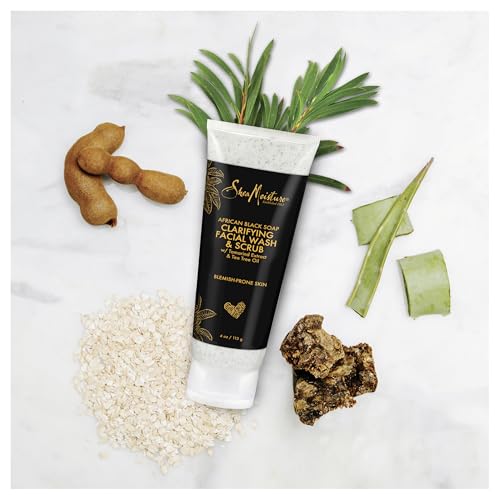 SheaMoisture African Black Soap Facial Wash & Scrub 4 oz