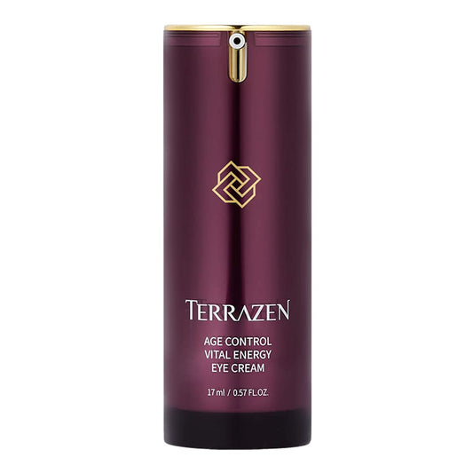 Terrazen Age Control Vital Energy Eye Cream 0.57 fl. Oz. (17ml), Plant Stem Cell + Real Protein + Hyaluronic Acid + Vitamin infused eye cream, Wrinkle Care Eye cream, K-Beauty