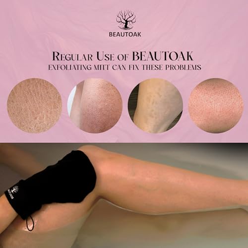 Beautoak Korean Exfoliating Mitt - Body Scrubber Glove