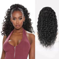 18 Inch Drawstring Ponytail Extension for Black Women - Curly Synthetic