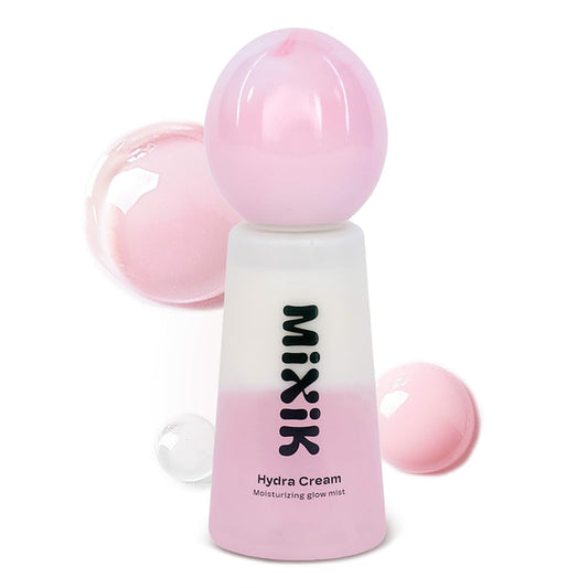 MIXIK Hydra Cream Moisturizing Face Mist Spray - Hydrating Face Mist Skincare, Facial Hydrating Mist made of Plant Oil, Rose Water, Squalene, Ceramide (80 ml (2.7 fl oz) Full Size)